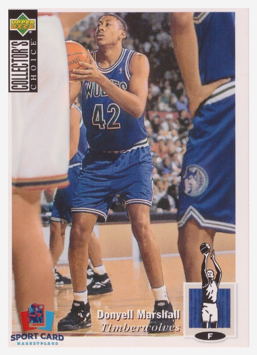 1994 Upper Deck Collector's Choice Donyell Marshall / Minnesota Timberwolves #313