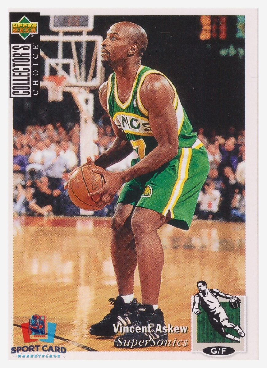 1994 Upper Deck Collector's Choice Vincent Askew / Seattle SuperSonics #317