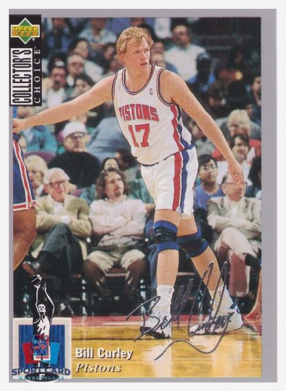 1994 Upper Deck Collector's Choice - Silver Signature Bill Curley / Detroit Pistons #337