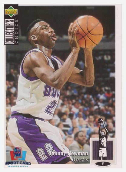 1994 Upper Deck Collector's Choice Johnny Newman / Milwaukee Bucks #338