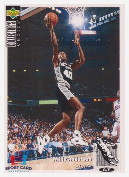 1994 Upper Deck Collector's Choice Willie Anderson / San Antonio Spurs #340
