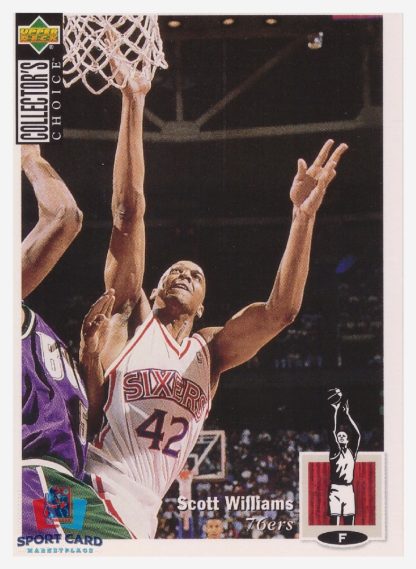 1994 Upper Deck Collector's Choice Scott Williams / Philadelphia 76ers #343