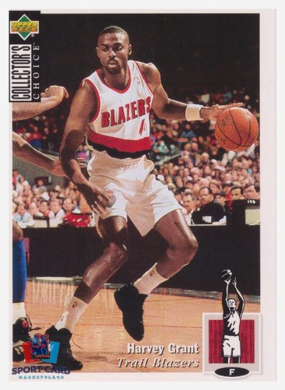1994 Upper Deck Collector's Choice Harvey Grant / Portland Trail Blazers #344