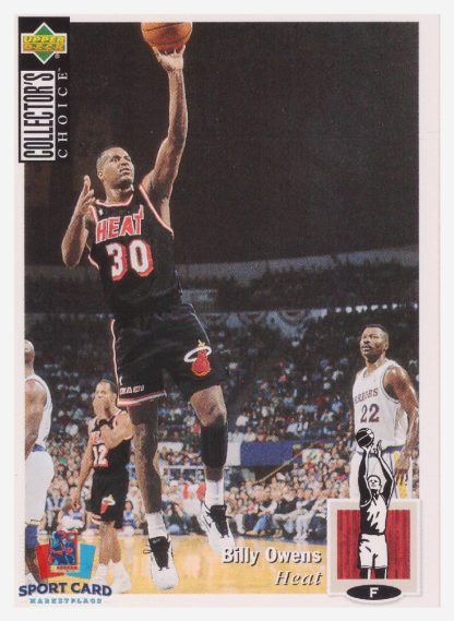 1994 Upper Deck Collector's Choice Billy Owens / Miami Heat #345