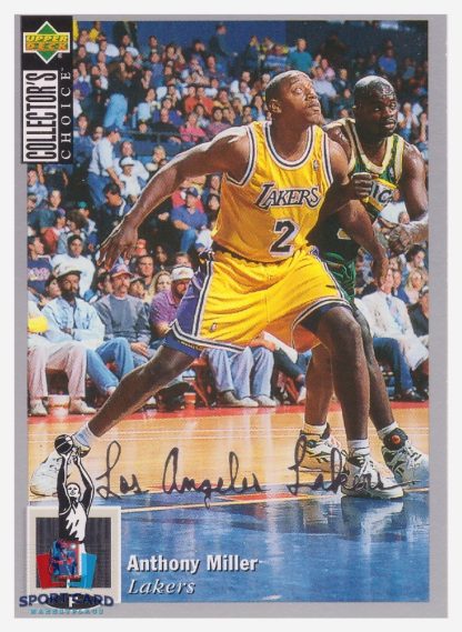 1994 Upper Deck Collector's Choice -Silver Signature Anthony Miller / Los Angeles Lakers #353