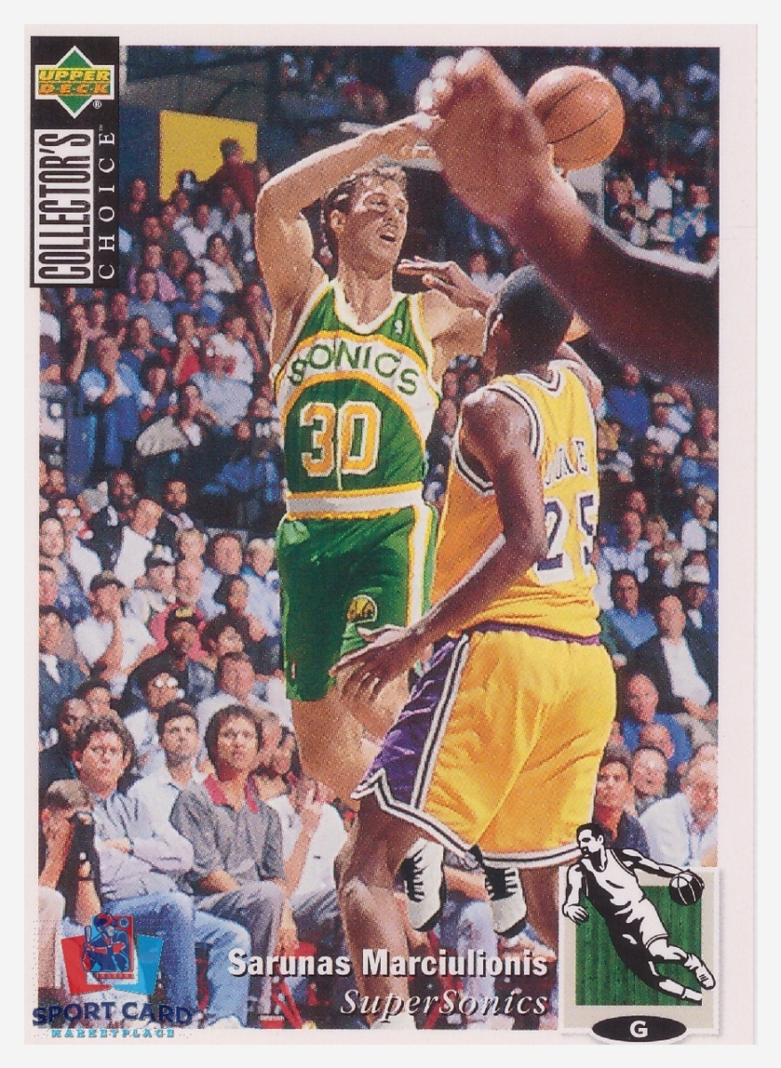 1994 Upper Deck Collector's Choice Sarunas Marciulionis / Seattle SuperSonics #357