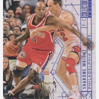 1994 Upper Deck Collector's Choice - Blueprint For Success - Silver Signature Sharone Wright / Philadelphia 76ers #391