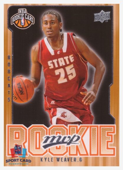 2008 Upper Deck MVP Kyle Weaver / Charlotte Bobcats #232 RC