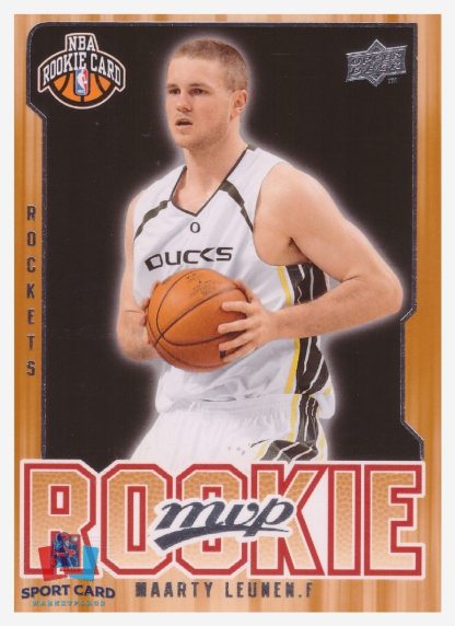 2008 Upper Deck MVP Maarty Leunen / Houston Rockets #238 RC