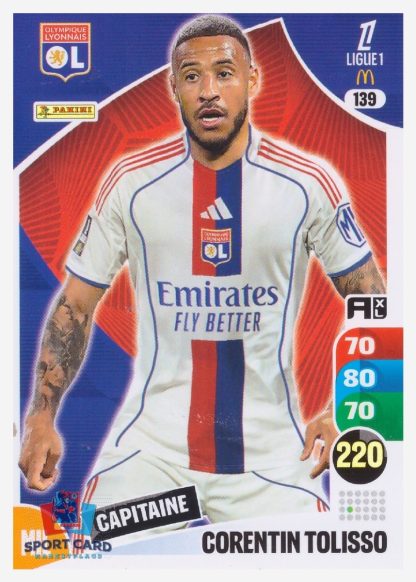 Panini Adrenalyn XL 2025-26 - Corentin Tolisso / Olympique Lyonnais #139