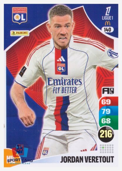 Panini Adrenalyn XL 2025-26 - Jordan Veretout / Olympique Lyonnais #140