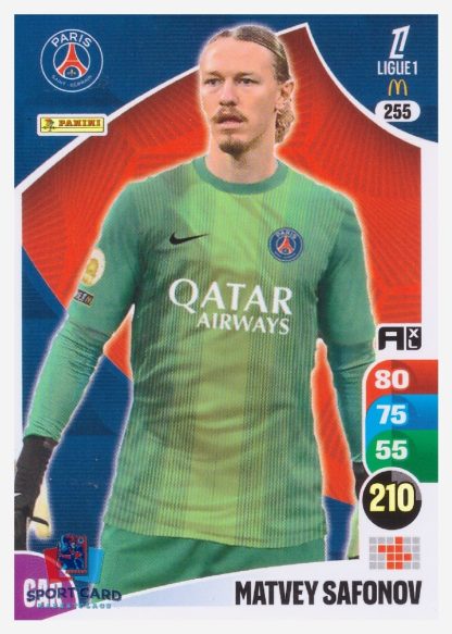 Panini Adrenalyn XL 2025-26 - Matvey Safonov / Paris Saint-Germain #255