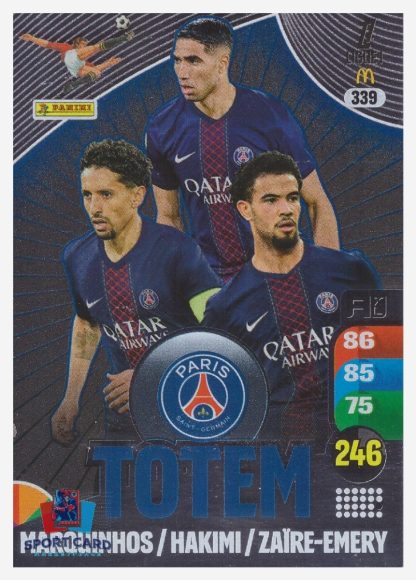 Panini Adrenalyn XL 2025-26 - Totem - Marquinhos / Achraf Hakimi / Warren Zaïre-Emery / Paris Saint-Germain #339