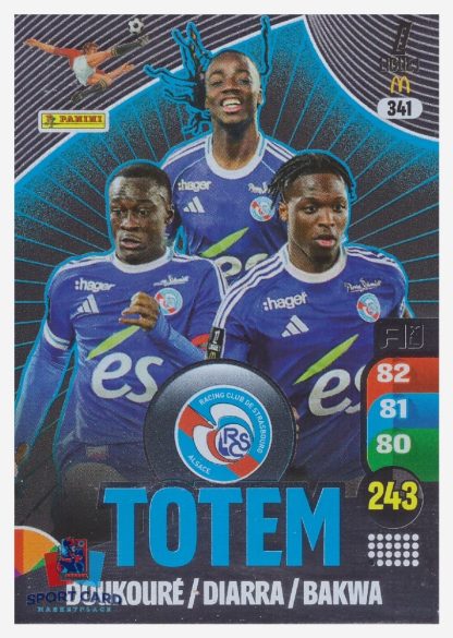 Panini Adrenalyn XL 2025-26 - Totem - Doukouré / Diarra / Bakwa / RC Strasbourg Alsace #341