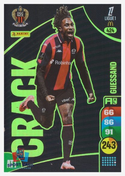 Panini Adrenalyn XL 2025-26 - Crack - Evann Guessand / OGC Nice #424