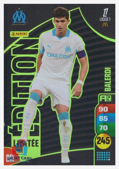 Panini Adrenalyn XL 2025-26 - Édition Limitée - Leonardo Balerdi / Olympique de Marseille #LE7