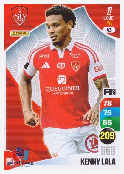 Panini Adrenalyn XL 2025-26 - Kenny Lala / Stade Brestois 29 #43