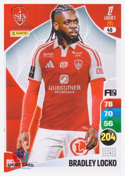 Panini Adrenalyn XL 2025-26 - Bradley Locko / Stade Brestois 29 #45