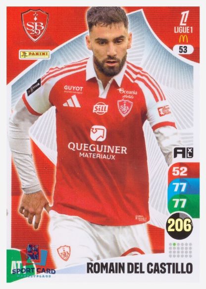 Panini Adrenalyn XL 2025-26 - Romain Del Castillo / Stade Brestois 29 #53