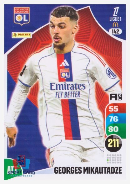 Panini Adrenalyn XL 2025-26 - Georges Mikautadze / Olympique Lyonnais #142