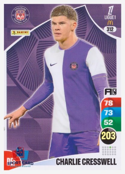 Panini Adrenalyn XL 2025-26 - Charlie Cresswell / Toulouse FC #312
