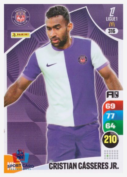 Panini Adrenalyn XL 2025-26 - Cristian Cásseres Jr. / Toulouse FC #316