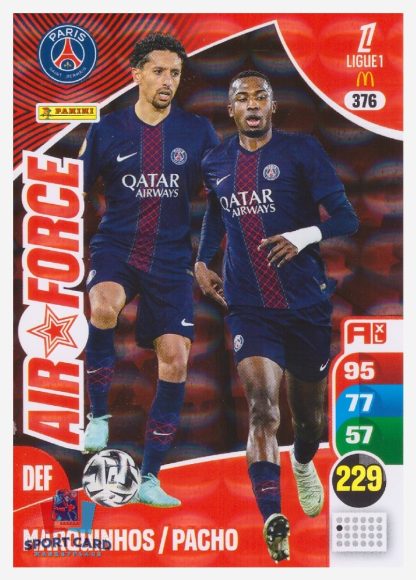 Panini Adrenalyn XL 2025-26 - Air Force - Marquinhos / Willian Pacho / Paris Saint-Germain #376
