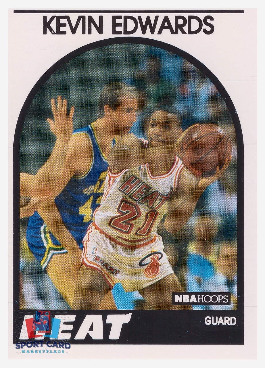 1989-90 NBA Hoops #41 Kevin Edwards / Miami Heat