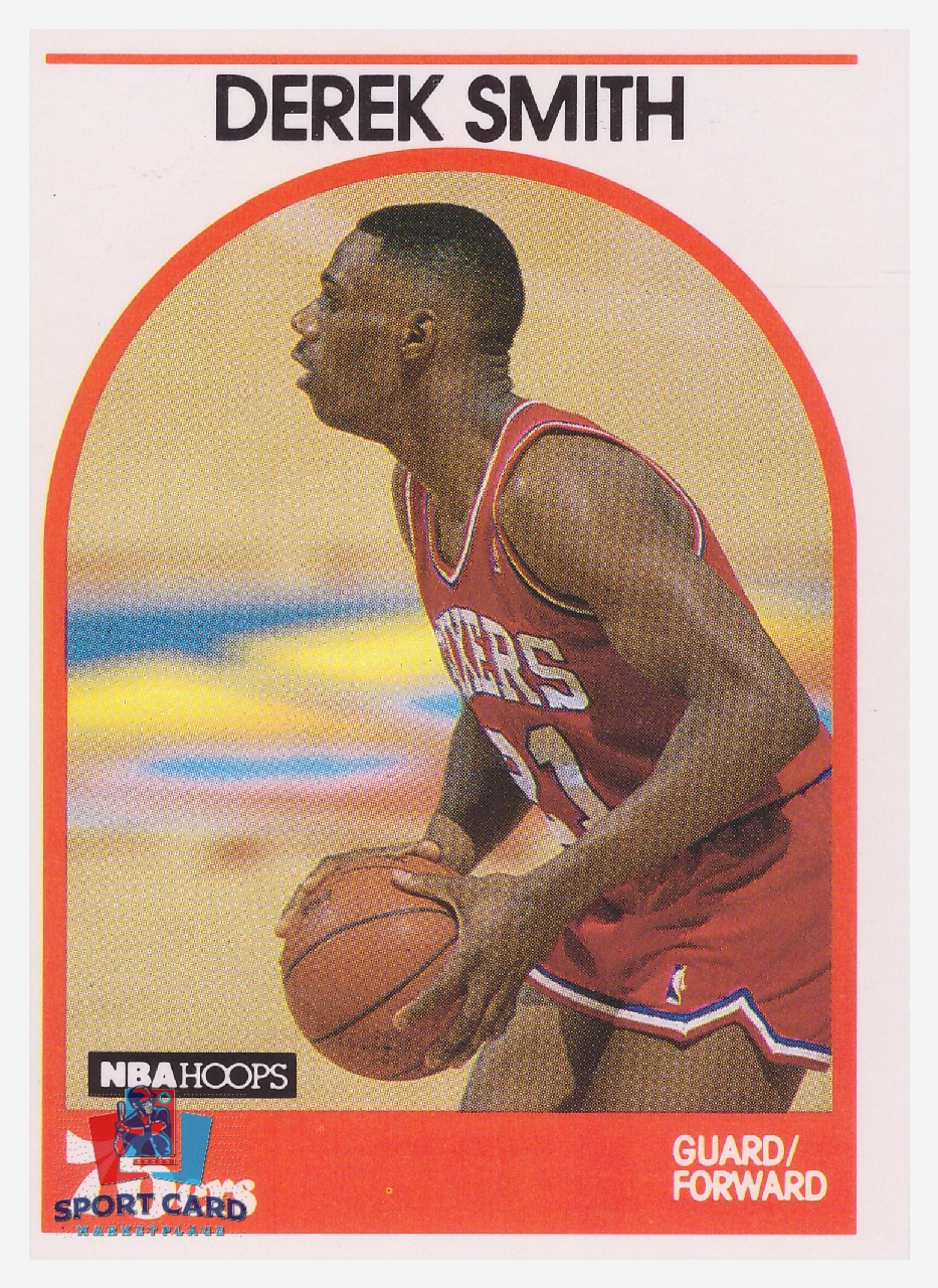 1989-90 NBA Hoops #83 Derek Smith / Philadelphia 76ers