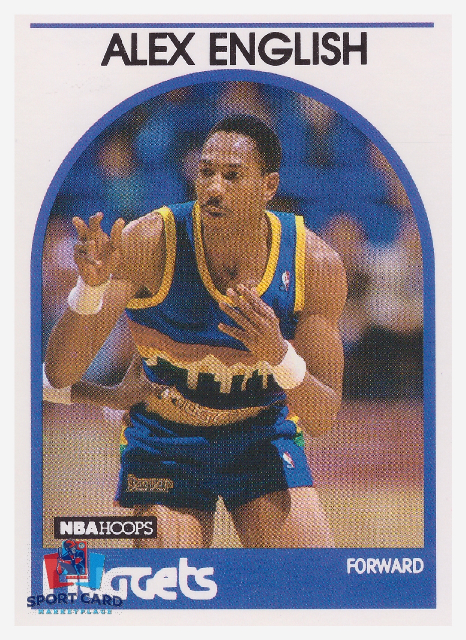 1989-90 NBA Hoops #120 Alex English / Denver Nuggets