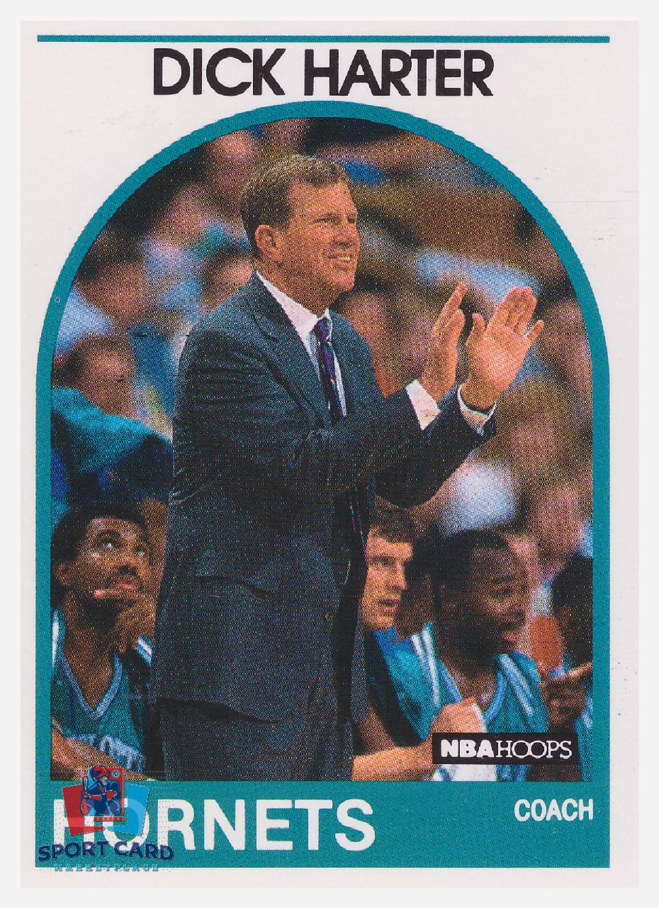 1989-90 NBA Hoops #127 Dick Harter / Charlotte Hornets