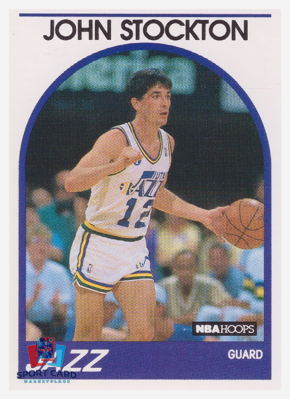 1989-90 NBA Hoops #140 John Stockton / Utah Jazz