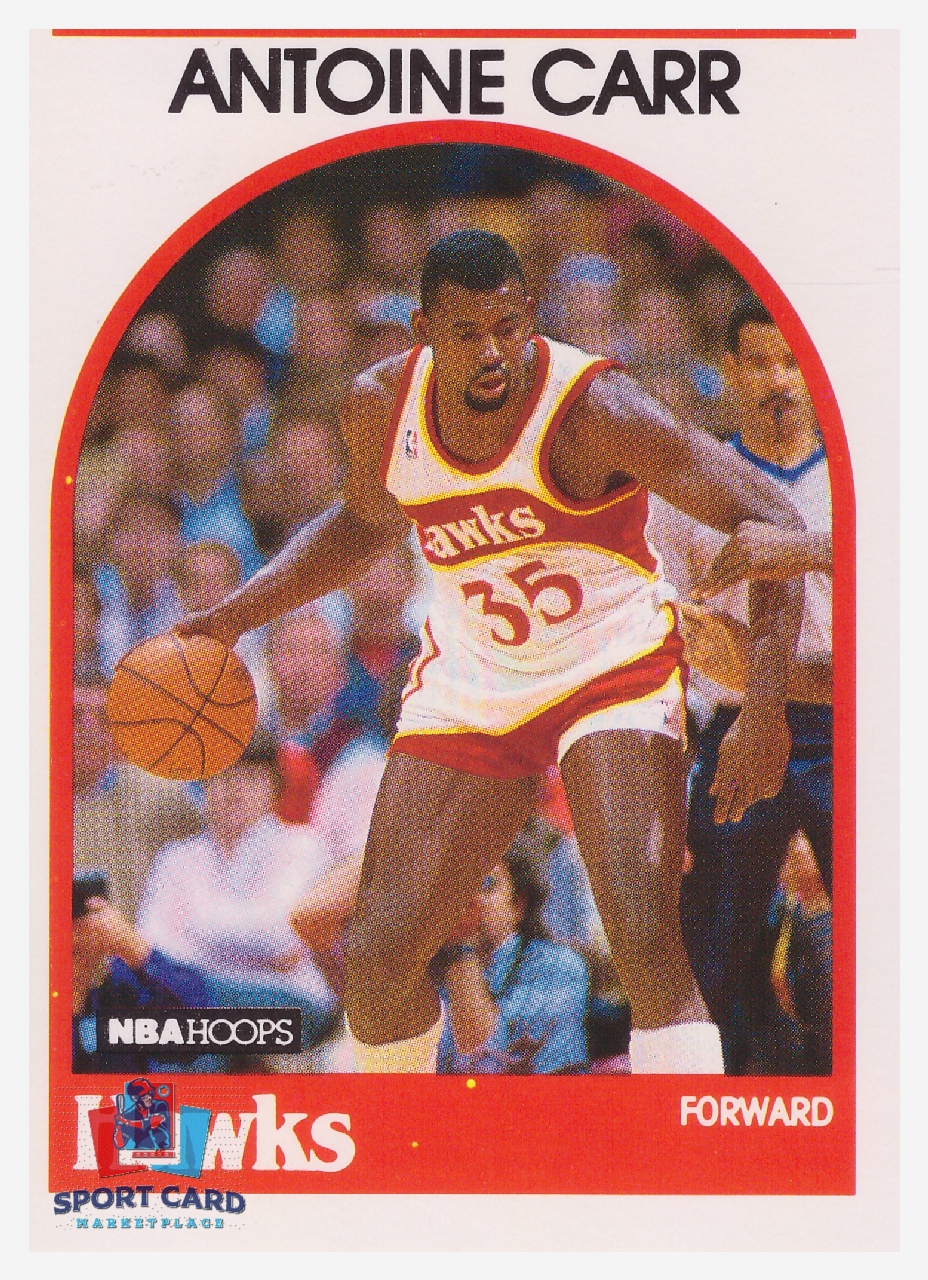 1989-90 NBA Hoops #278 Antoine Carr / Atlanta Hawks
