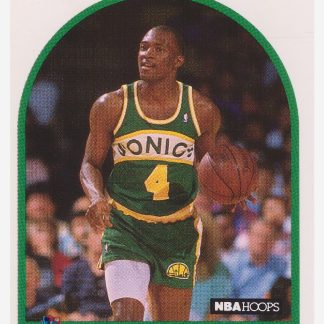 1989-90 NBA Hoops #287 Dedale Threatt / Seattle Supersonics