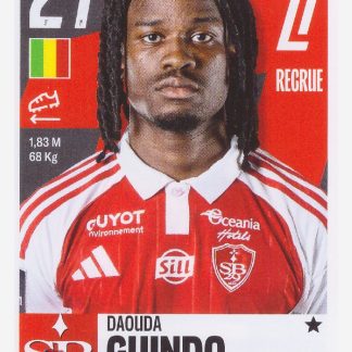 Panini Foot 2026 - Daouda Guindo / Stade Brestois 29 #75