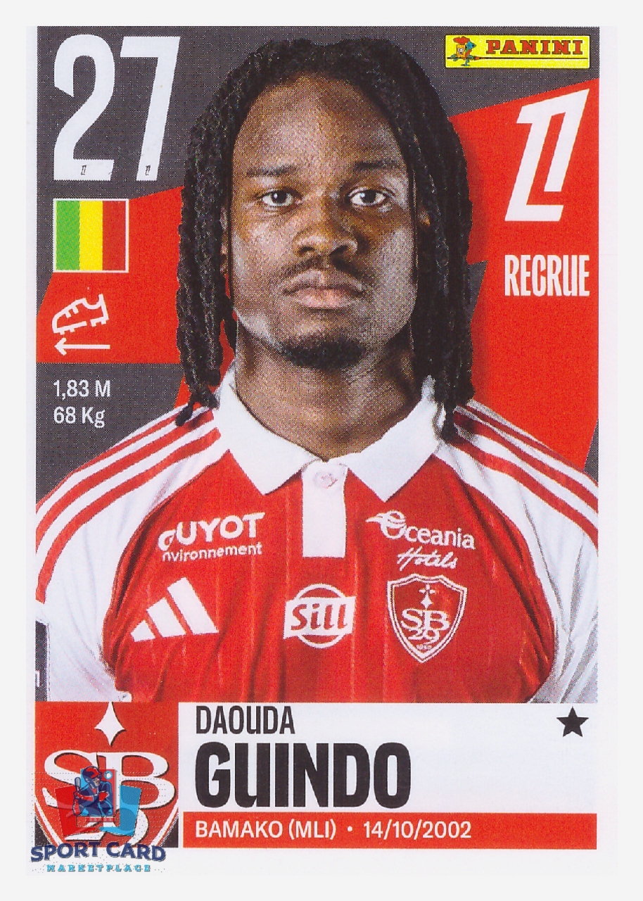 Panini Foot 2026 - Daouda Guindo / Stade Brestois 29 #75