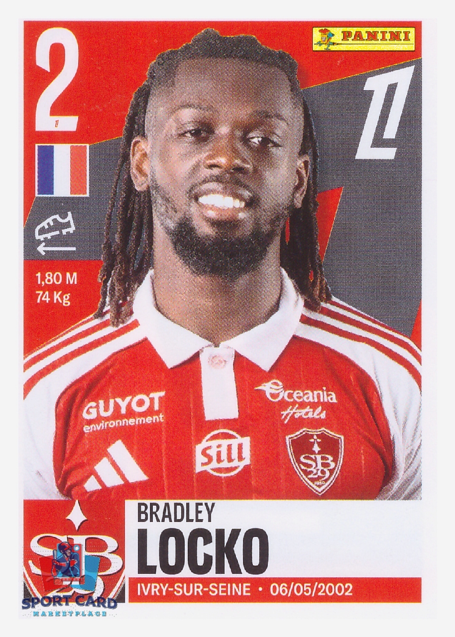 Panini Foot 2026 - Bradley Locko / Stade Brestois 29 #78