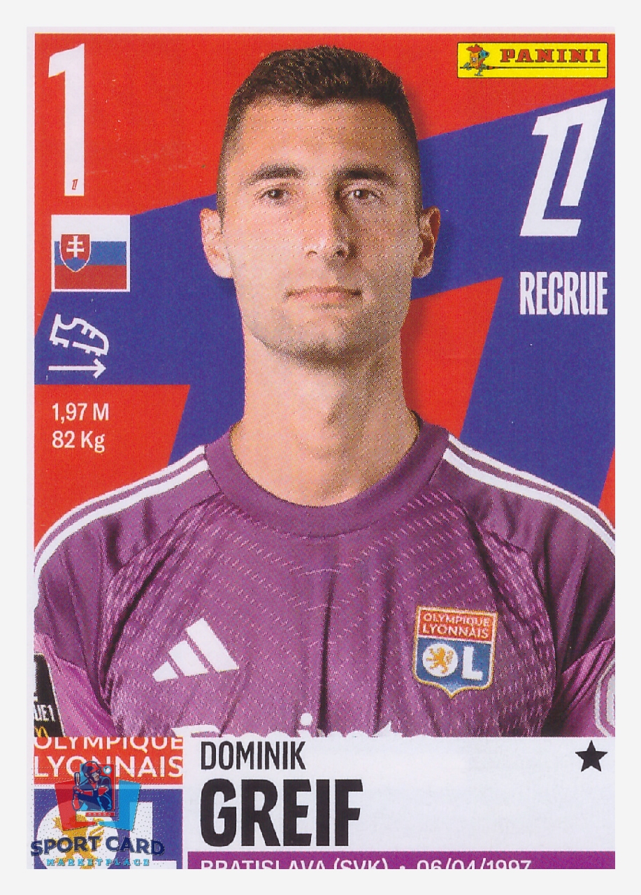 Panini Foot 2026 - Dominik Greif / Olympique Lyonnais #223