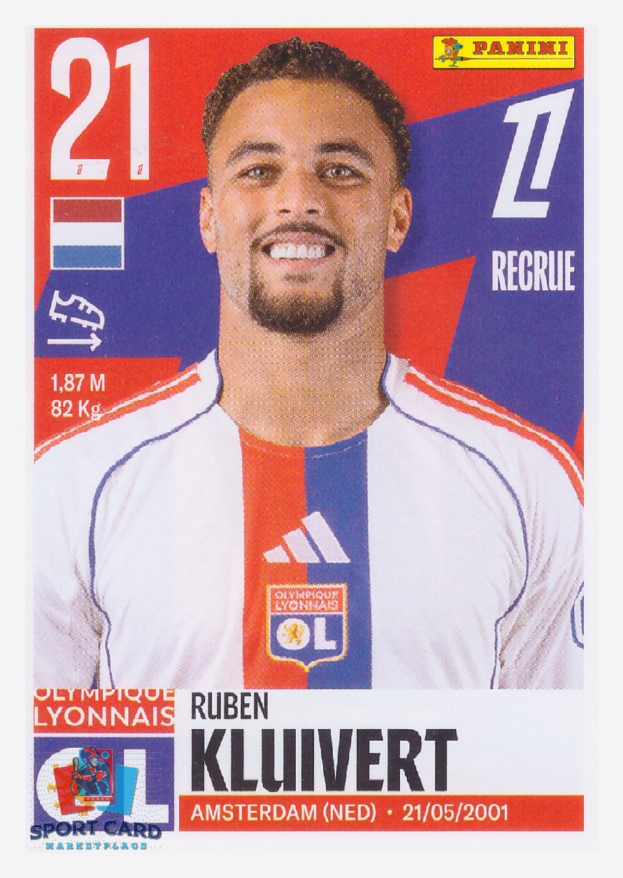 Panini Foot 2026 - Ruben Kluivert / Olympique Lyonnais #225