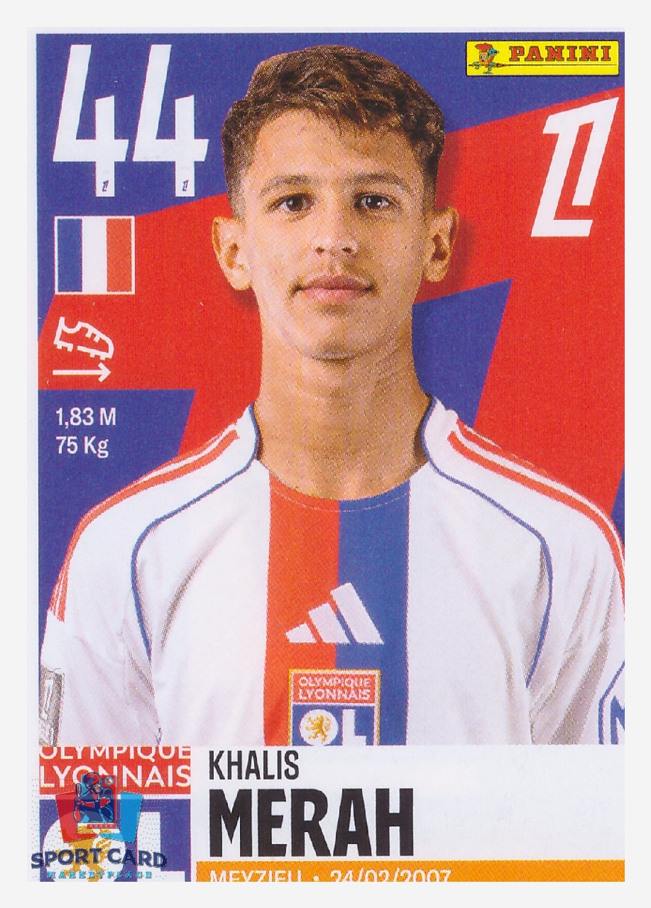 Panini Foot 2026 - Khalis Merah / Olympique Lyonnais #232