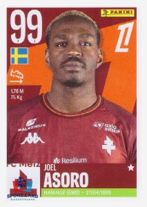 Panini Foot 2026 - Joel Asoro / FC Metz #298