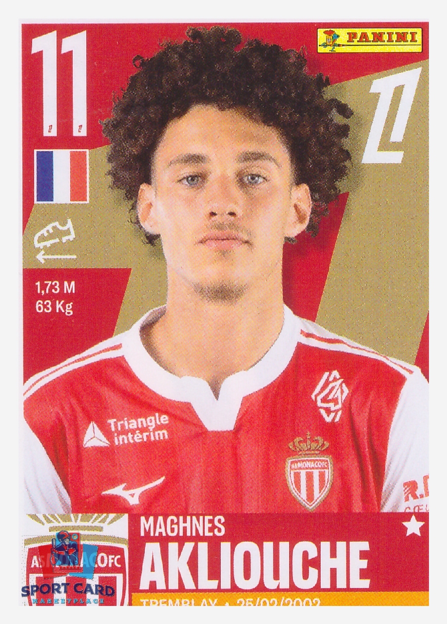 Panini Foot 2026 - Maghnes Akliouche / AS Monaco #322