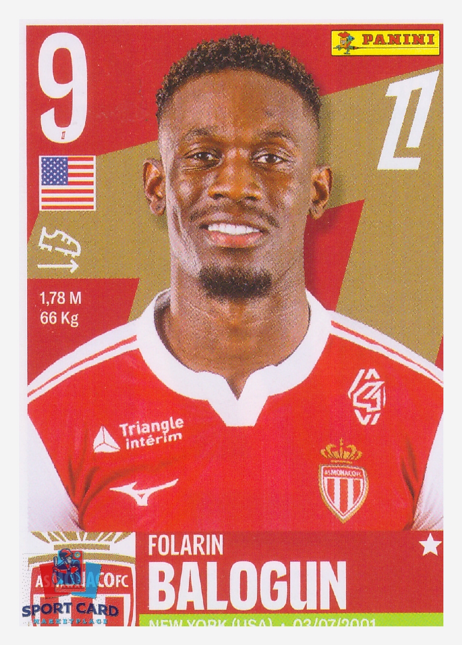 Panini Foot 2026 - Folarin Balogun / AS Monaco #329