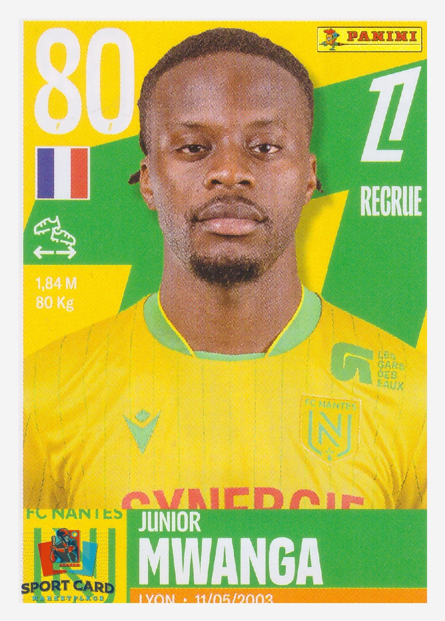 Panini Foot 2026 - Junior Mwanga / FC Nantes #354