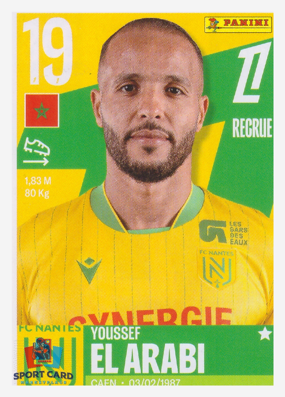 Panini Foot 2026 - Youssef El Arabi / FC Nantes #358