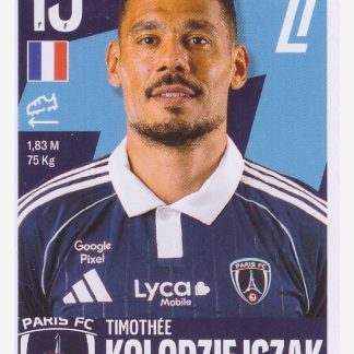 Panini Foot 2026 - Timothée Kolodziejczak / Paris FC #406