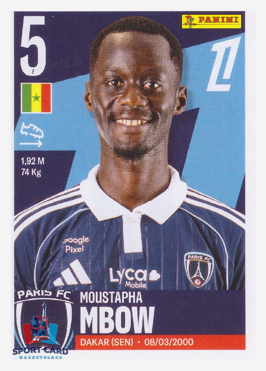 Panini Foot 2026 - Moustapha Mbow / Paris FC #407