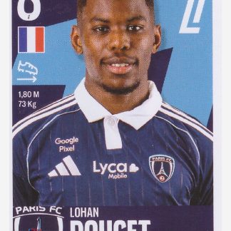 Panini Foot 2026 - Lohann Doucet / Paris FC #412