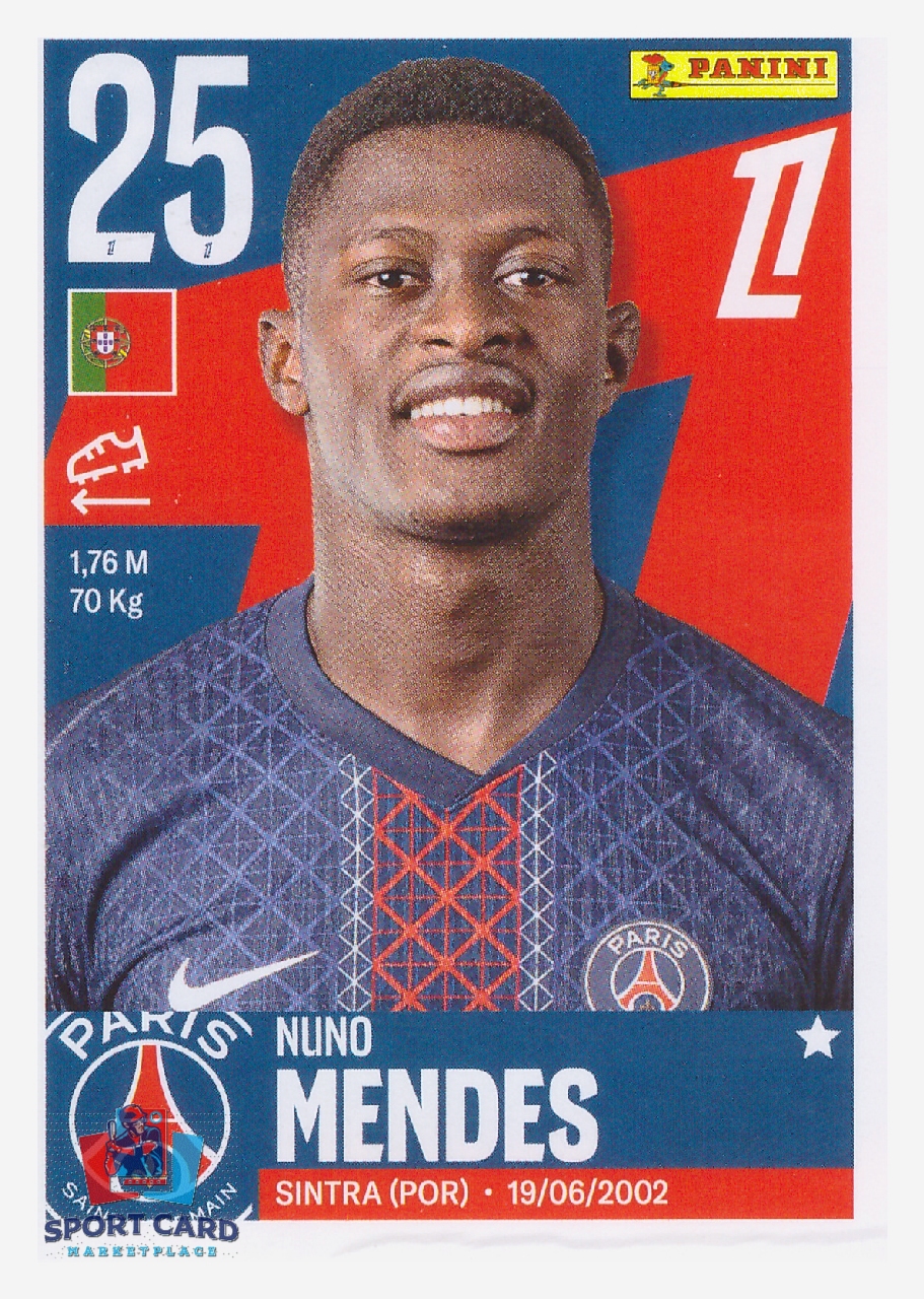 Panini Foot 2026 - Nuno Mendes / Paris Saint-Germain #437