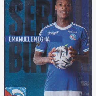 Panini Foot 2026 - Metal - Emanuel Emegha (Serial Buteur) / RC Strasbourg Alsace #489
